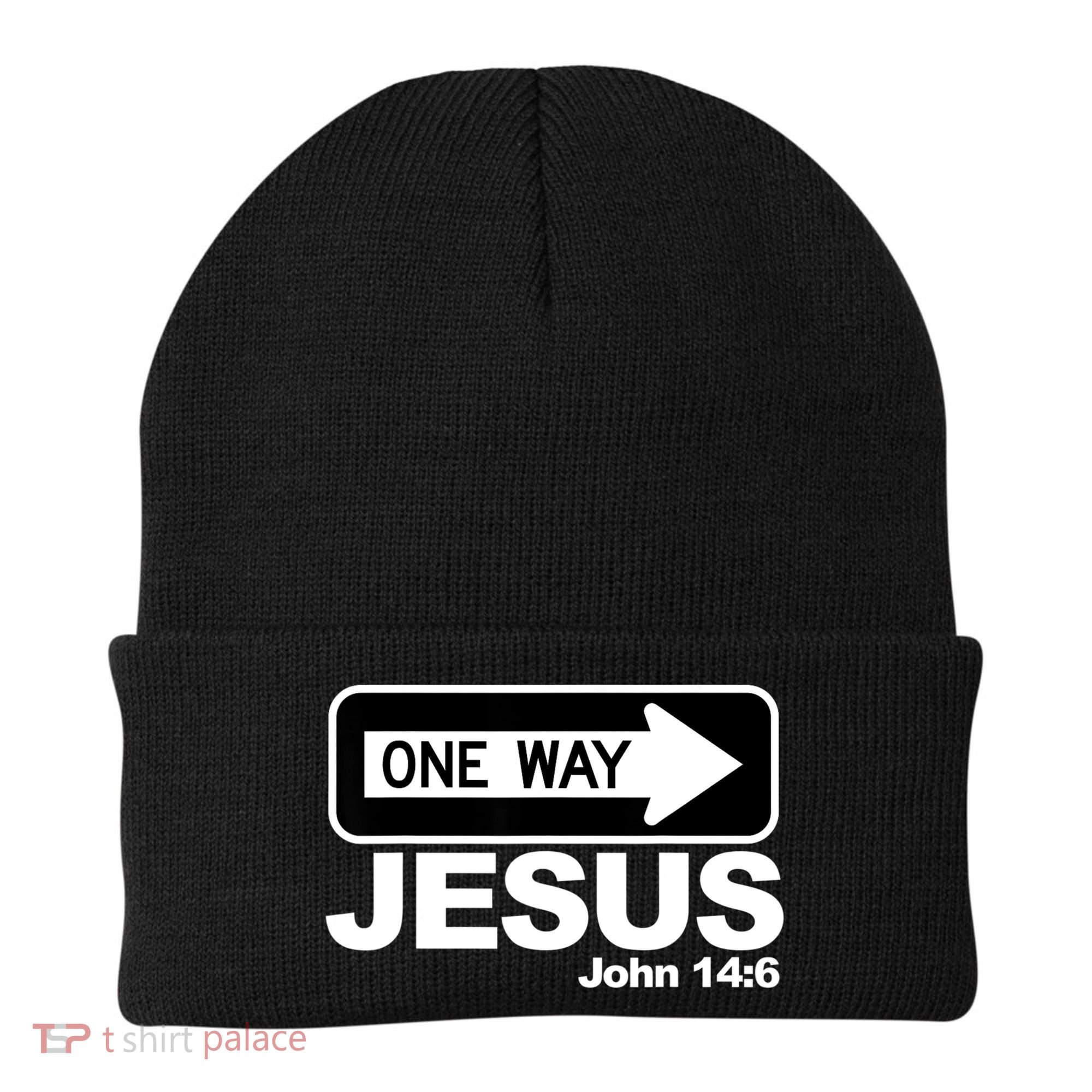 One Way John 146 Jesus Beanie