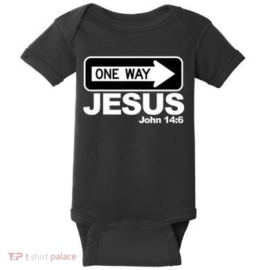 One Way John 146 Jesus Baby Bodysuit