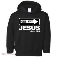 One Way John 146 Jesus Toddler Hoodie thumb 0