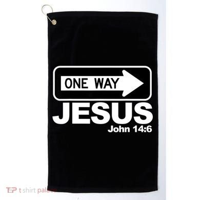 One Way John 146 Jesus Golf Towel