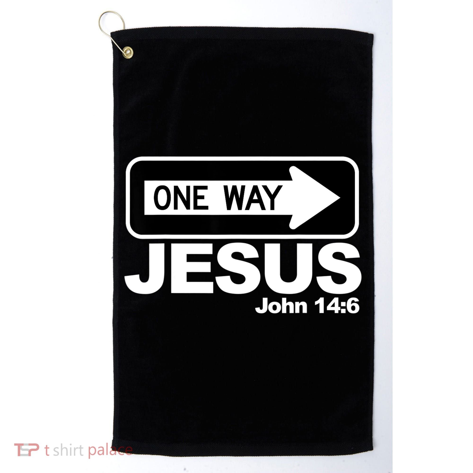 One Way John 146 Jesus Golf Towel