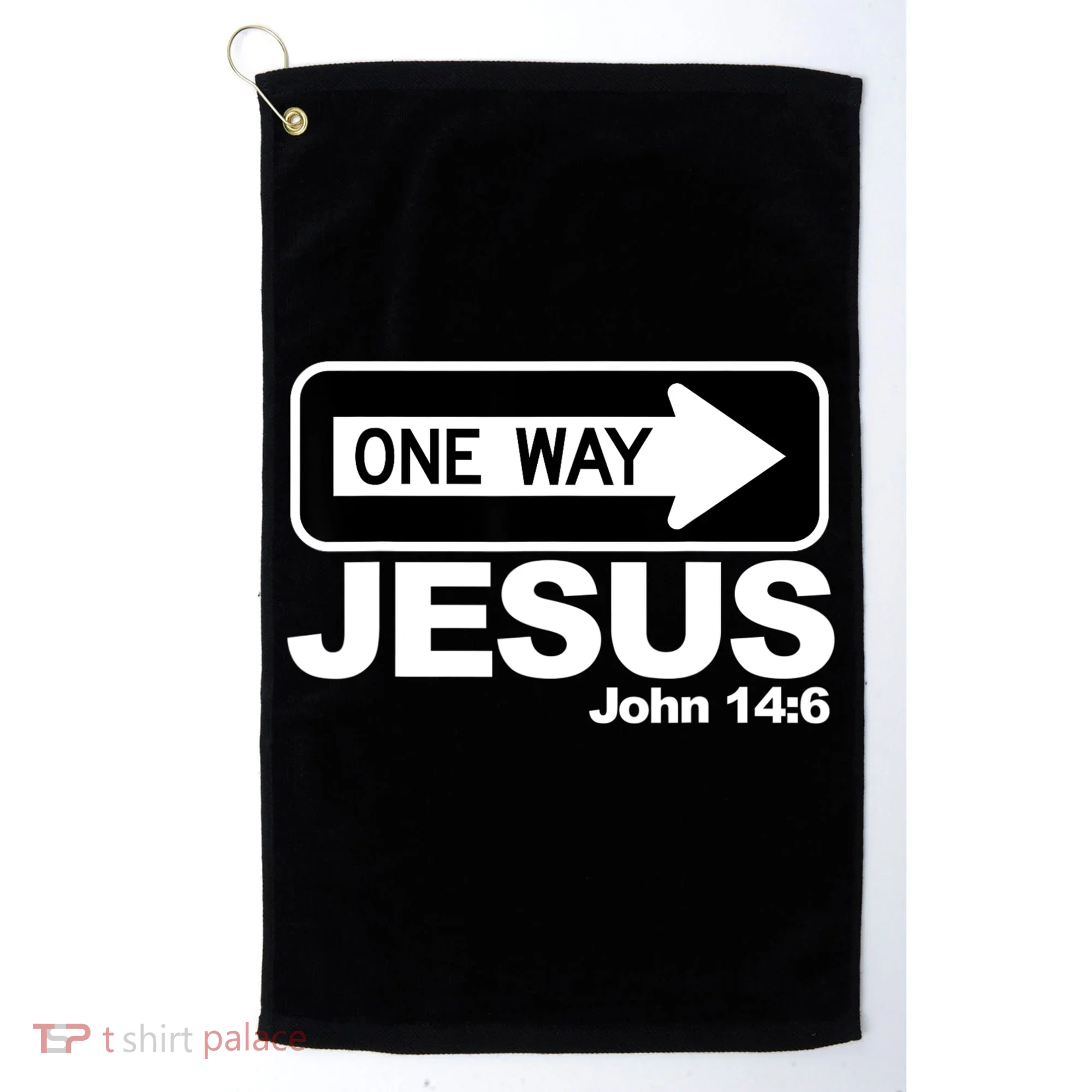 One Way John 146 Jesus Golf Towel