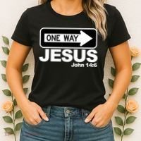 One Way John 146 Jesus Women's T-Shirt thumb 2