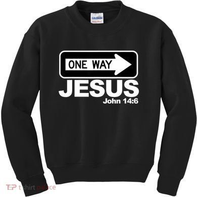 One Way John 146 Jesus Kids Sweatshirt
