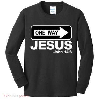 One Way John 146 Jesus Kids Long Sleeve Shirt