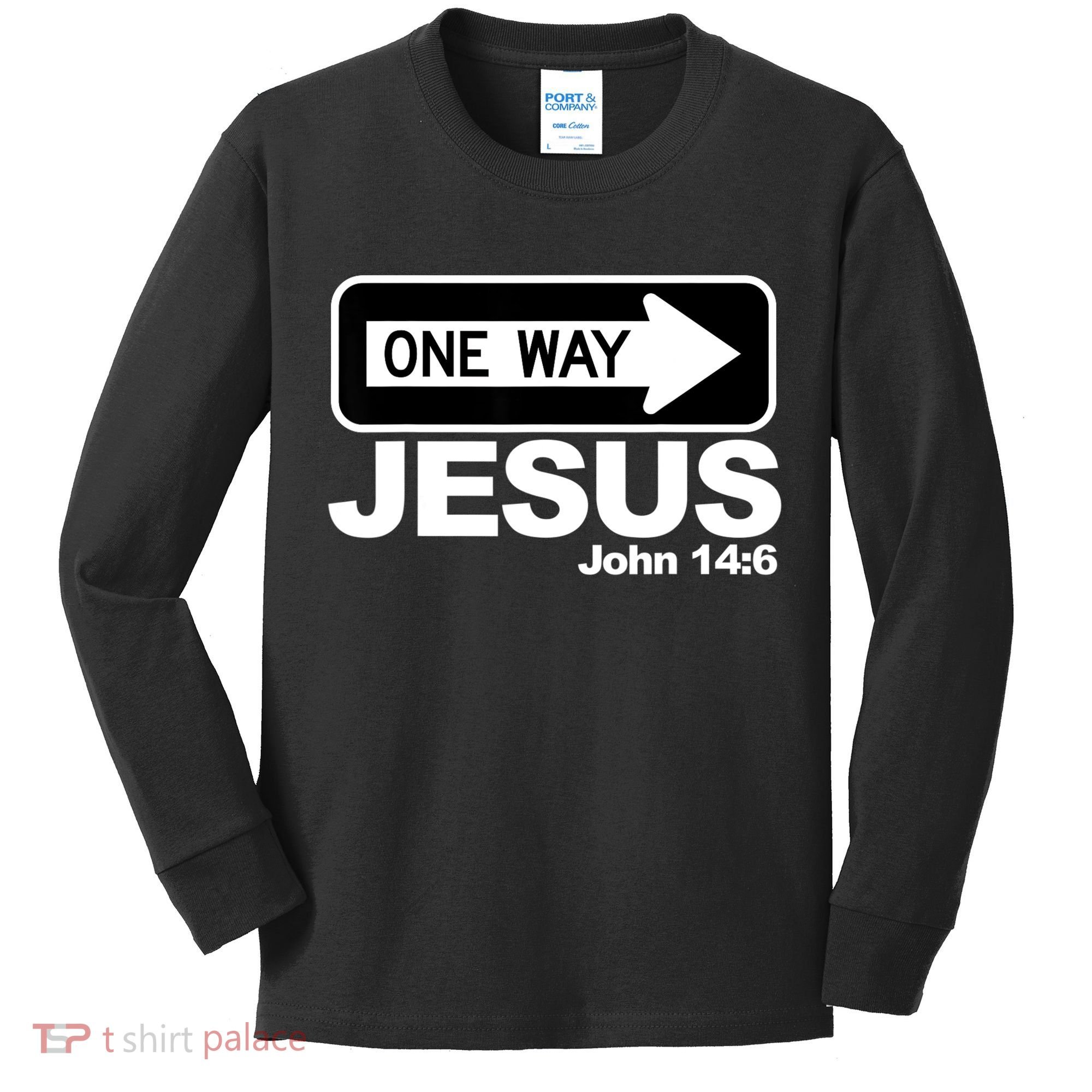 One Way John 146 Jesus Kids Long Sleeve Shirt