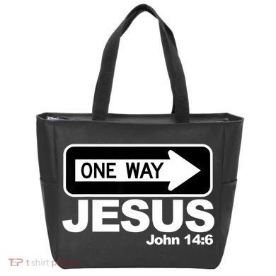 One Way John 146 Jesus Tote Bag