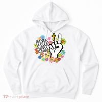 One Way Jesus People Christian Revolution Finger Up Retro Hoodie thumb 0