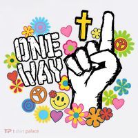 One Way Jesus People Christian Revolution Finger Up Retro Women's Hoodie thumb 2