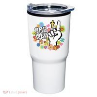 One Way Jesus People Christian Revolution Finger Up Retro Tumbler thumb 0