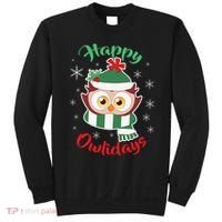Owl Christmas Happy Owlidays Sweatshirt thumb 0