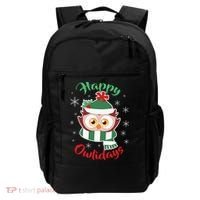 Owl Christmas Happy Owlidays Backpack thumb 0