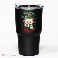 Owl Christmas Happy Owlidays Tumbler thumb 0