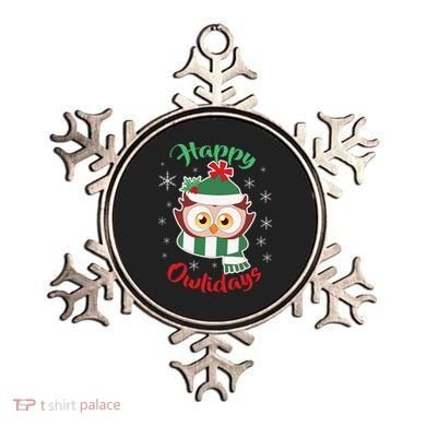 Owl Christmas Happy Owlidays Ornament