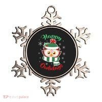Owl Christmas Happy Owlidays Ornament thumb 0