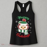 Owl Christmas Happy Owlidays Women's Tank Top thumb 3