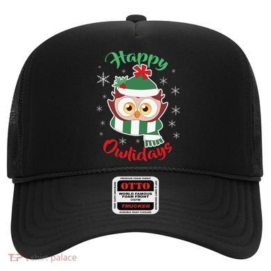 Owl Christmas Happy Owlidays Hat