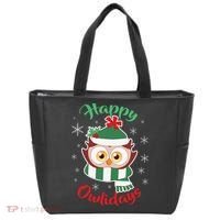 Owl Christmas Happy Owlidays Tote Bag thumb 0