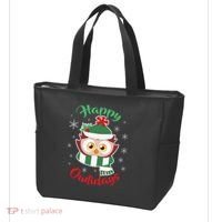 Owl Christmas Happy Owlidays Tote Bag thumb 3