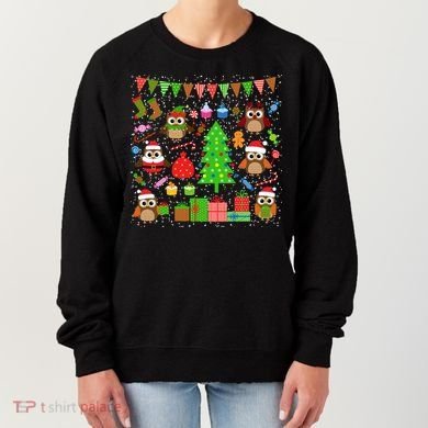 Owl Christmas Party Mashup Women's Sweatshirt