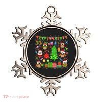 Owl Christmas Party Mashup Ornament thumb 0