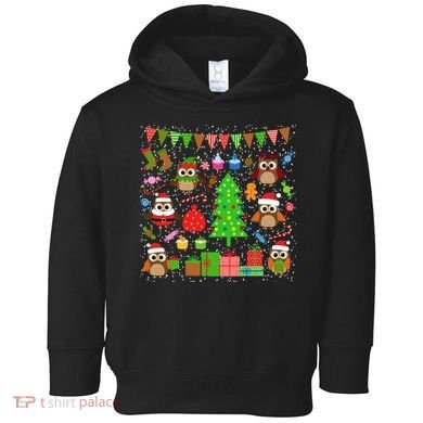 Owl Christmas Party Mashup Toddler Hoodie