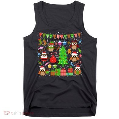 Owl Christmas Party Mashup Tank Top