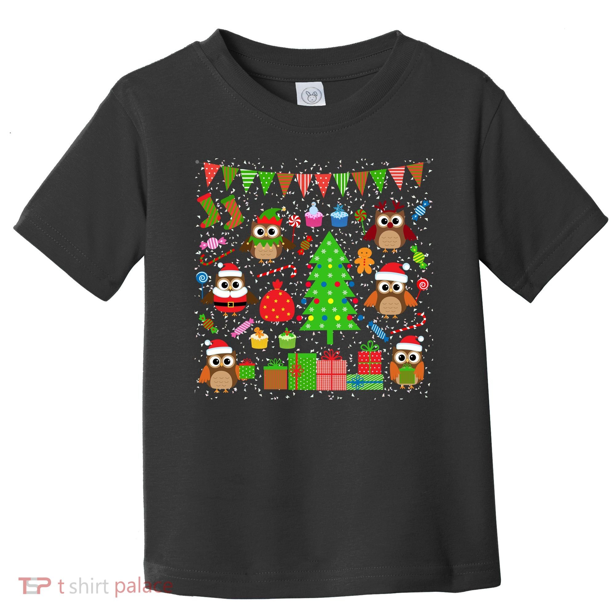 Owl Christmas Party Mashup Toddler T-Shirt
