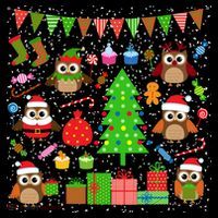 Owl Christmas Party Mashup Visor thumb 3