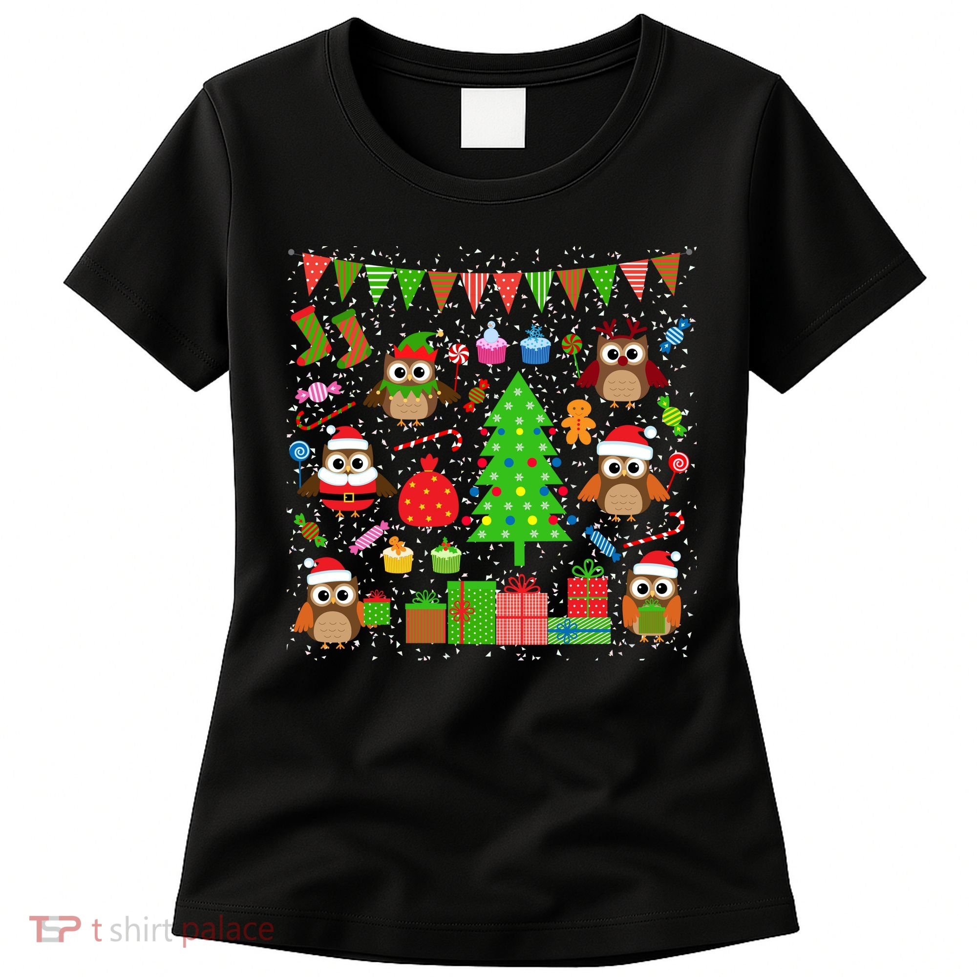 Owl Christmas Party Mashup Women's T-Shirt
