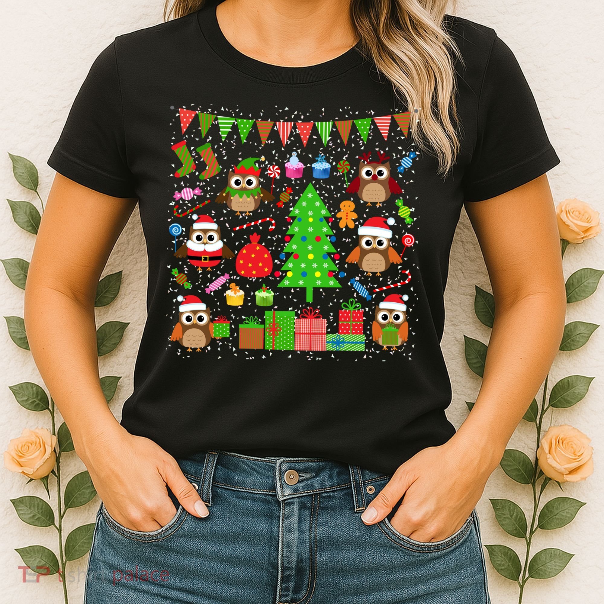 Owl Christmas Party Mashup Women's T-Shirt