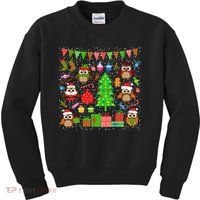 Owl Christmas Party Mashup Kids Sweatshirt thumb 0