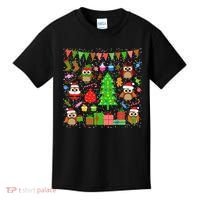 Owl Christmas Party Mashup Kids T-Shirt thumb 0