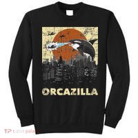 Orcazilla Whale Lover Ocean Marine Biologist Whales Sweatshirt thumb 0