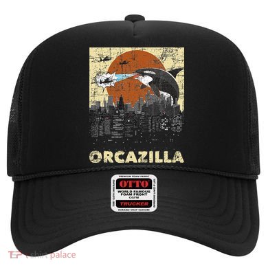 Orcazilla Whale Lover Ocean Marine Biologist Whales Hat