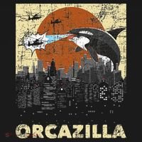 Orcazilla Whale Lover Ocean Marine Biologist Whales Kids Sweatshirt thumb 2