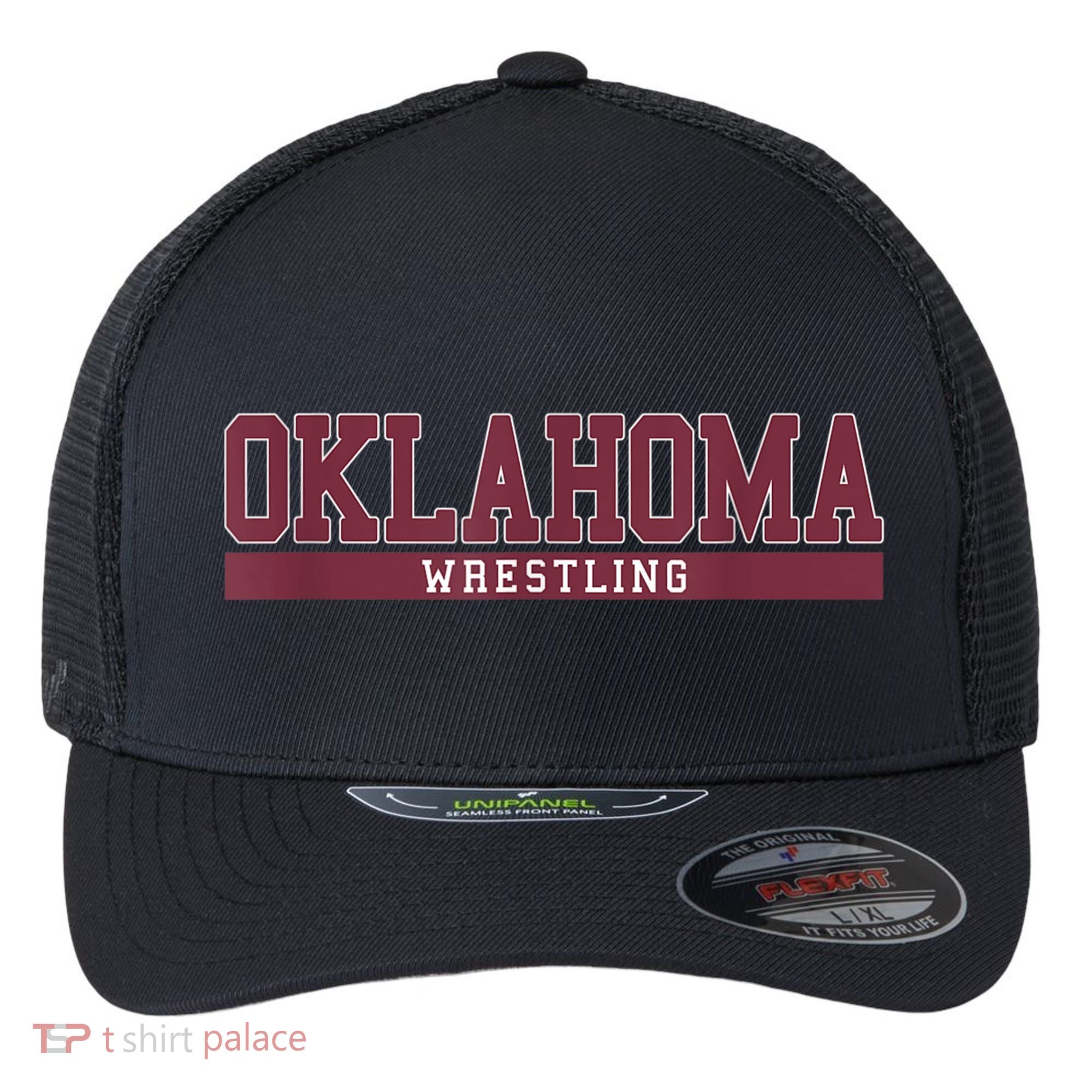 Oklahoma Wrestling Flexfit Unipanel Trucker Cap