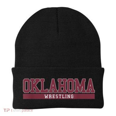 Oklahoma Wrestling Beanie