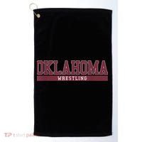 Oklahoma Wrestling Golf Towel thumb 0