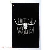 Outlaw Woman Golf Towel thumb 0