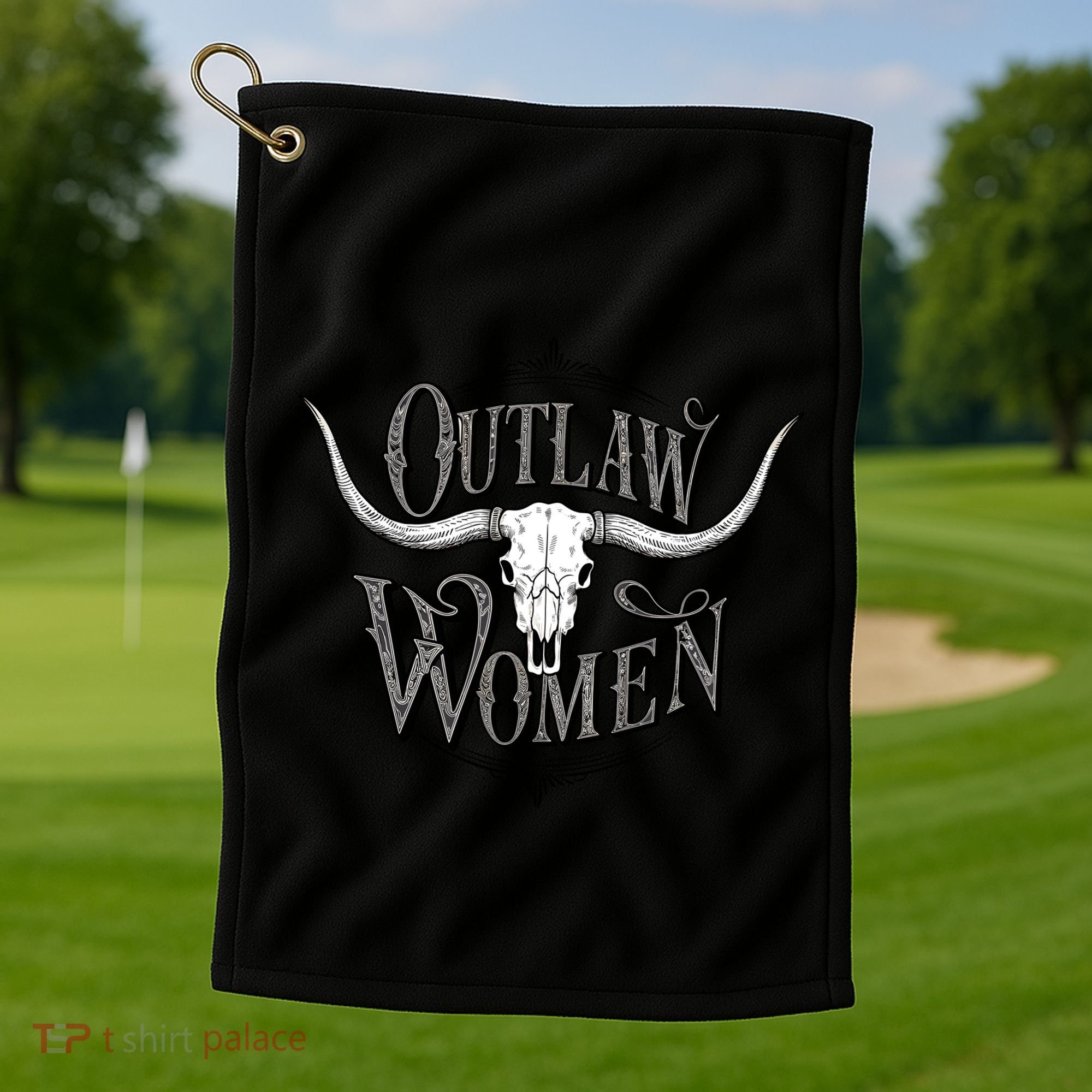Outlaw Woman Golf Towel