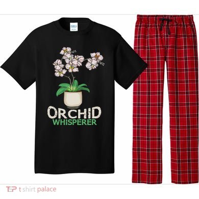 Orchid Whisperer Plant Lover Women Florist Orchid Flower Pajama Set