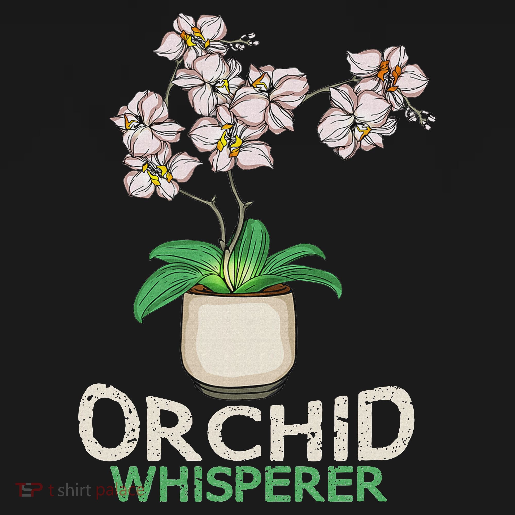 Orchid Whisperer Plant Lover Women Florist Orchid Flower Polo