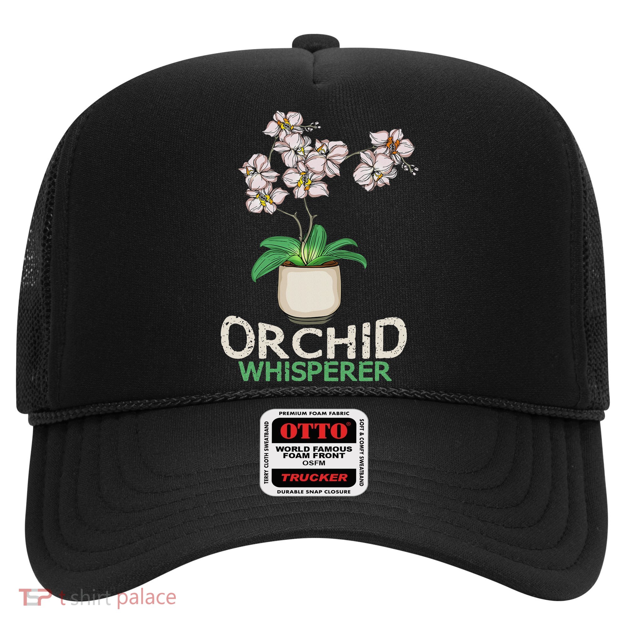 Orchid Whisperer Plant Lover Women Florist Orchid Flower Hat