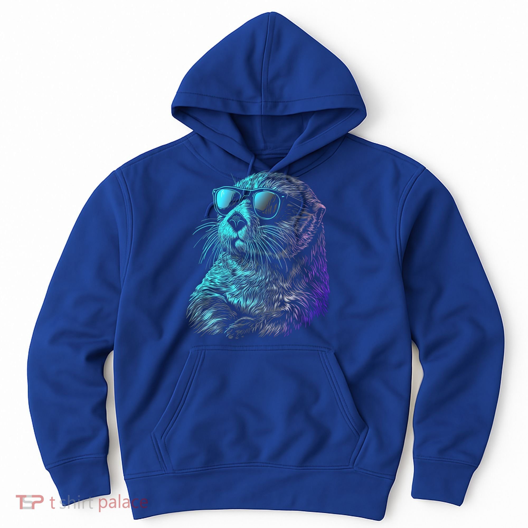 Otter Wearing Sunglasses Funny Cute Animal Sea Otter Lover Funny Gift Hoodie