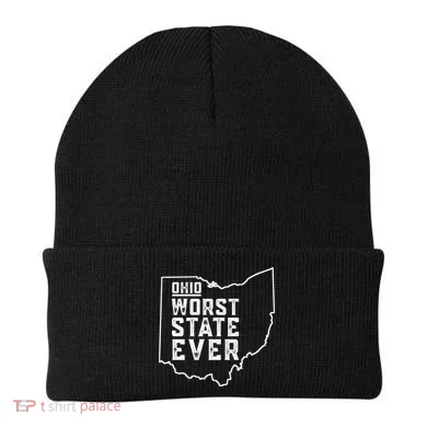 Ohio Worst State Ever Gift Beanie