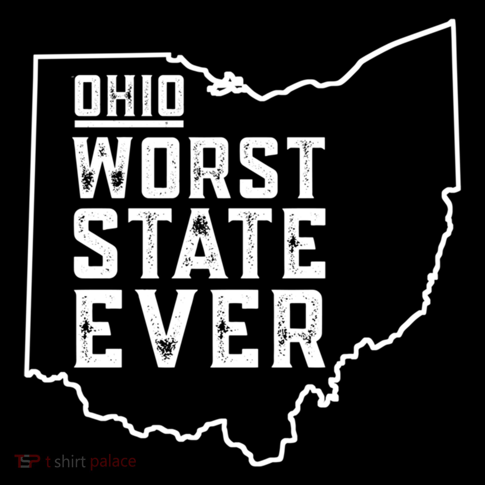 Ohio Worst State Ever Gift Women's Crop Top Tee