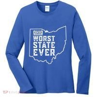 Ohio Worst State Ever Gift Women's Long Sleeve Shirt thumb 0