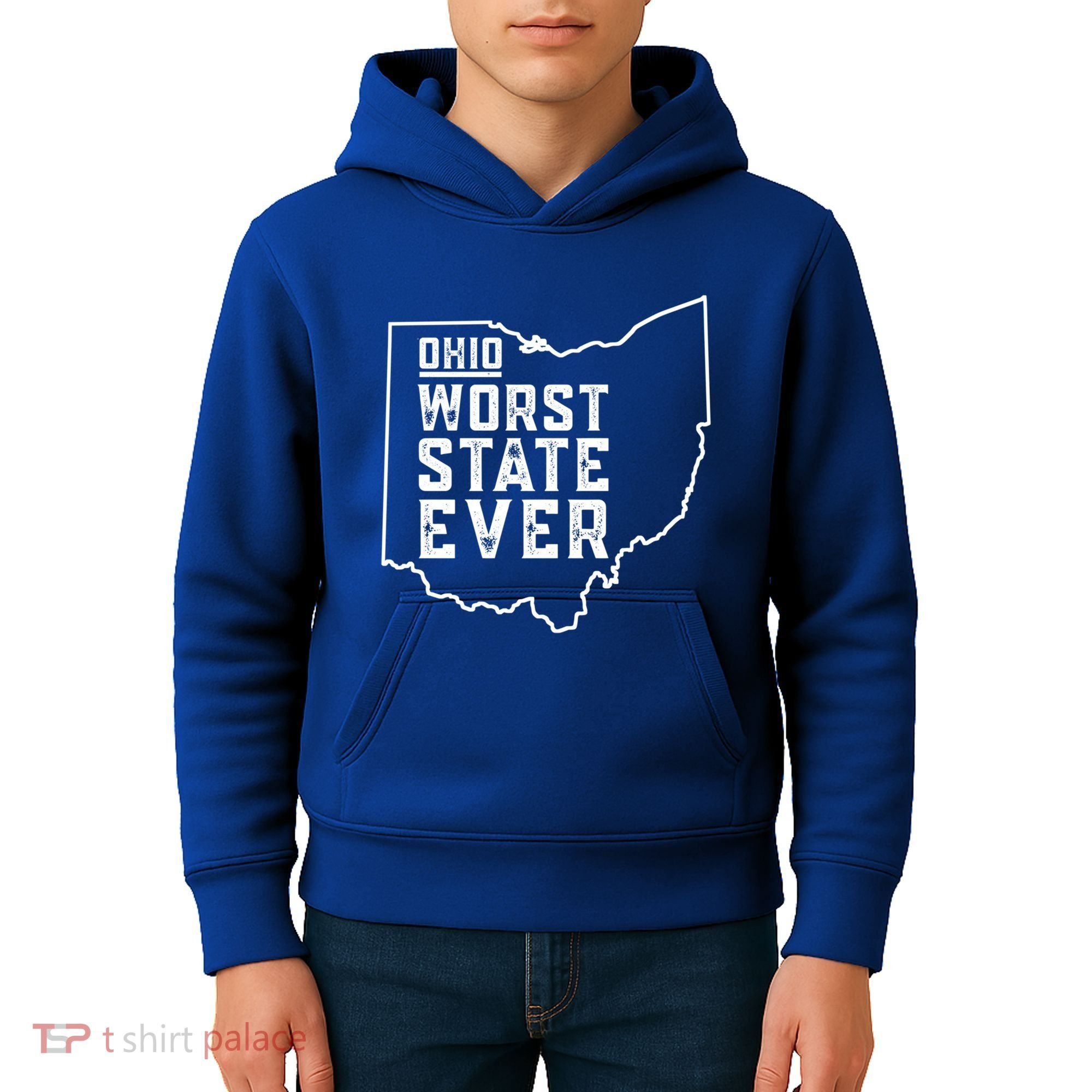 Ohio Worst State Ever Gift Kids Hoodie