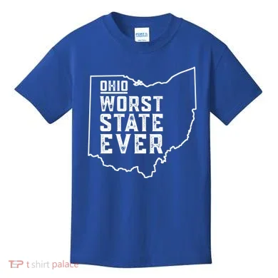 Ohio Worst State Ever Gift Kids T-Shirt